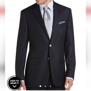Joseph Abboud Heritage Reda navy wool single breasted blazer 46R